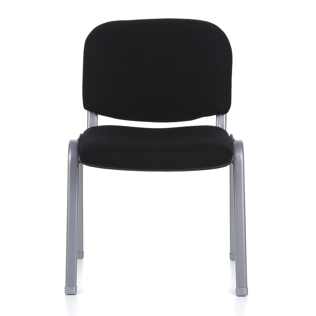 Product afbeelding: Vergaderstoel / bezoekersstoel hjh OFFICE XT 600, zwart / zilver