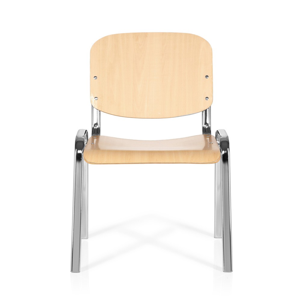 Productafbeelding nr. 1: Vergaderstoel / bezoekersstoel hjh OFFICE XT 600, chroom / beuk