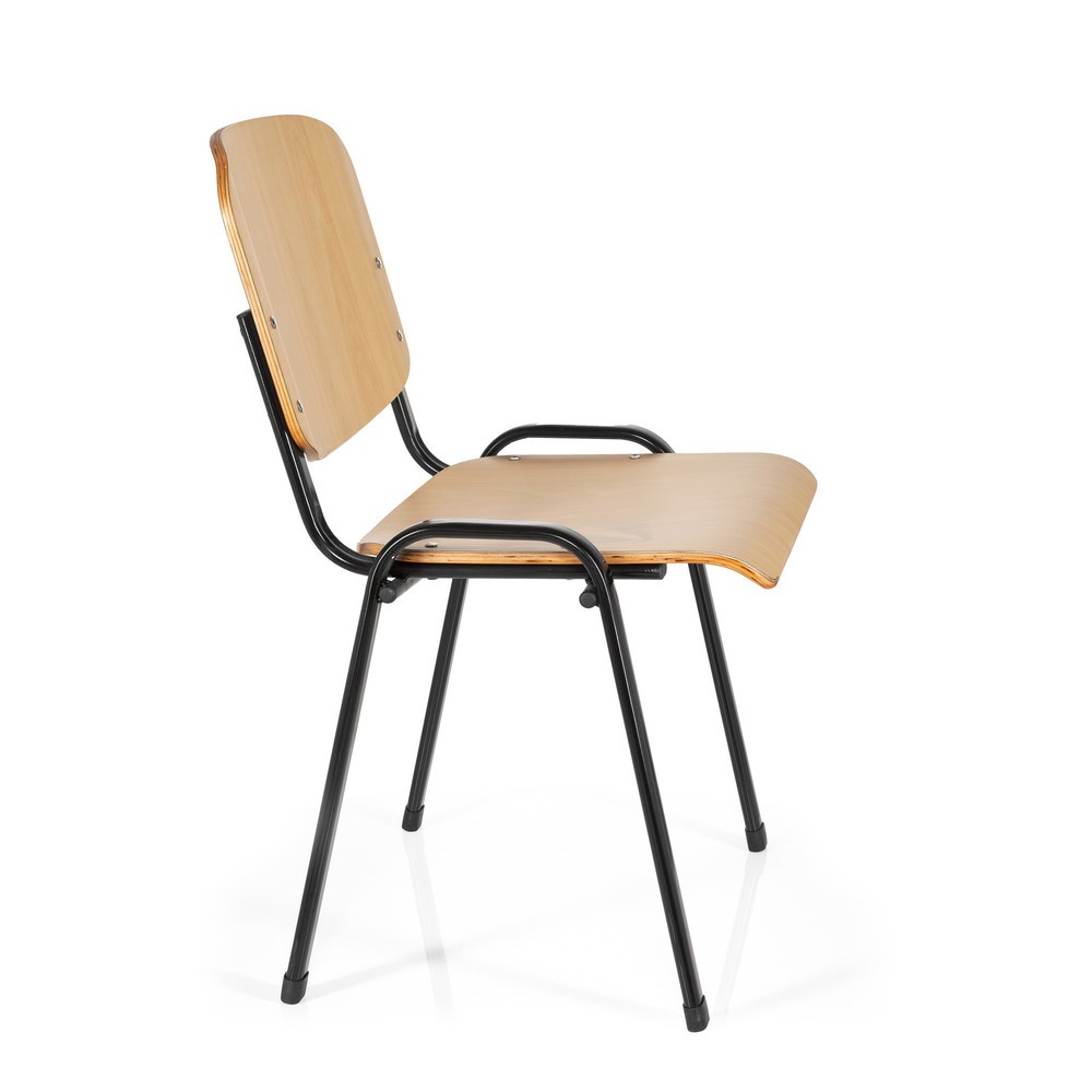 Productafbeelding nr. 3: Vergaderstoel / bezoekersstoel hjh OFFICE XT 600, zwart / beuk