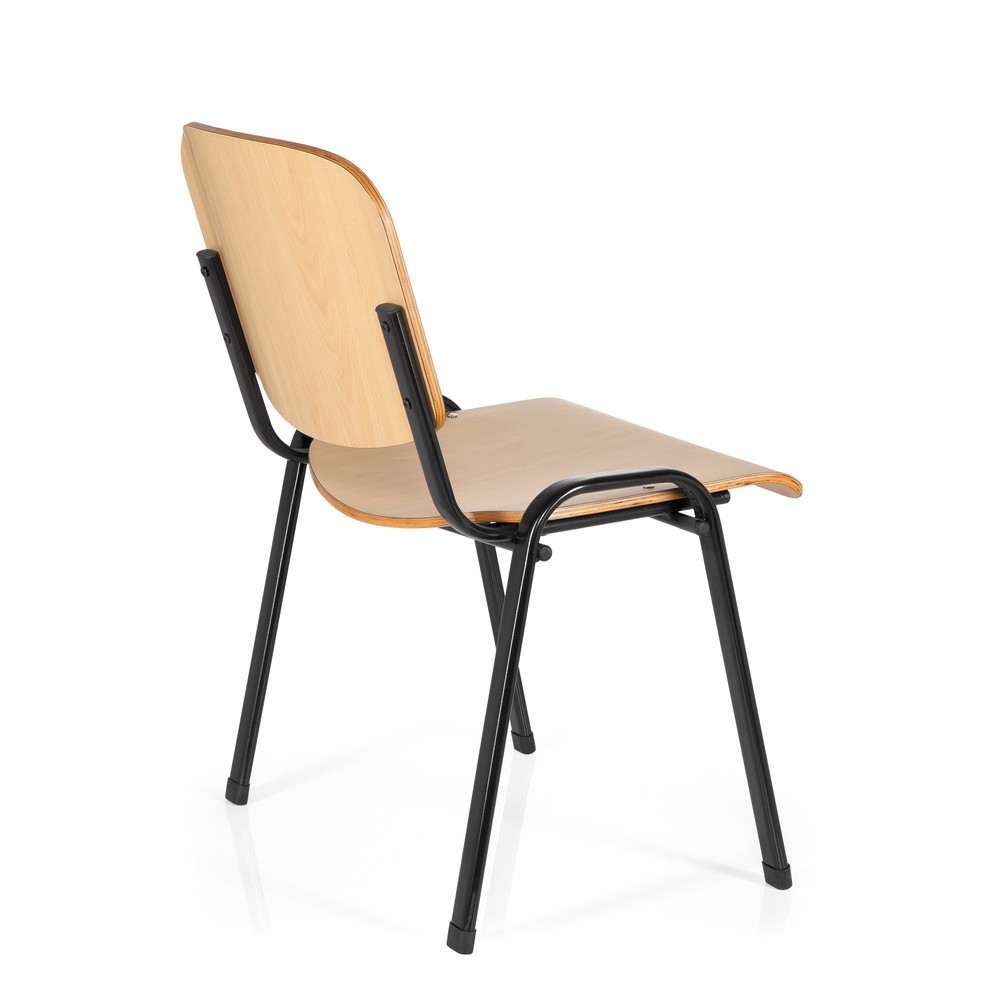 Productafbeelding nr. 4: Vergaderstoel / bezoekersstoel hjh OFFICE XT 600, zwart / beuk