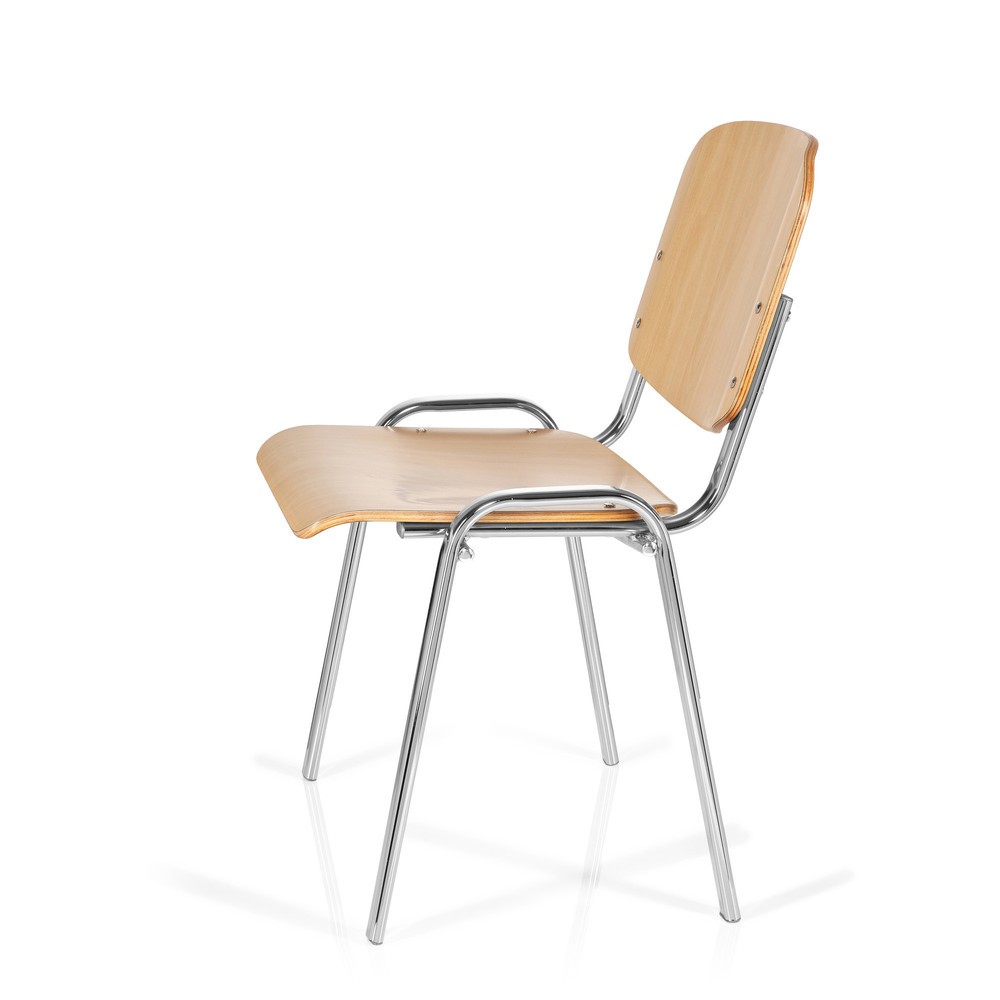 Productafbeelding nr. 9: Vergaderstoel / bezoekersstoel hjh OFFICE XT 600, chroom / beuk