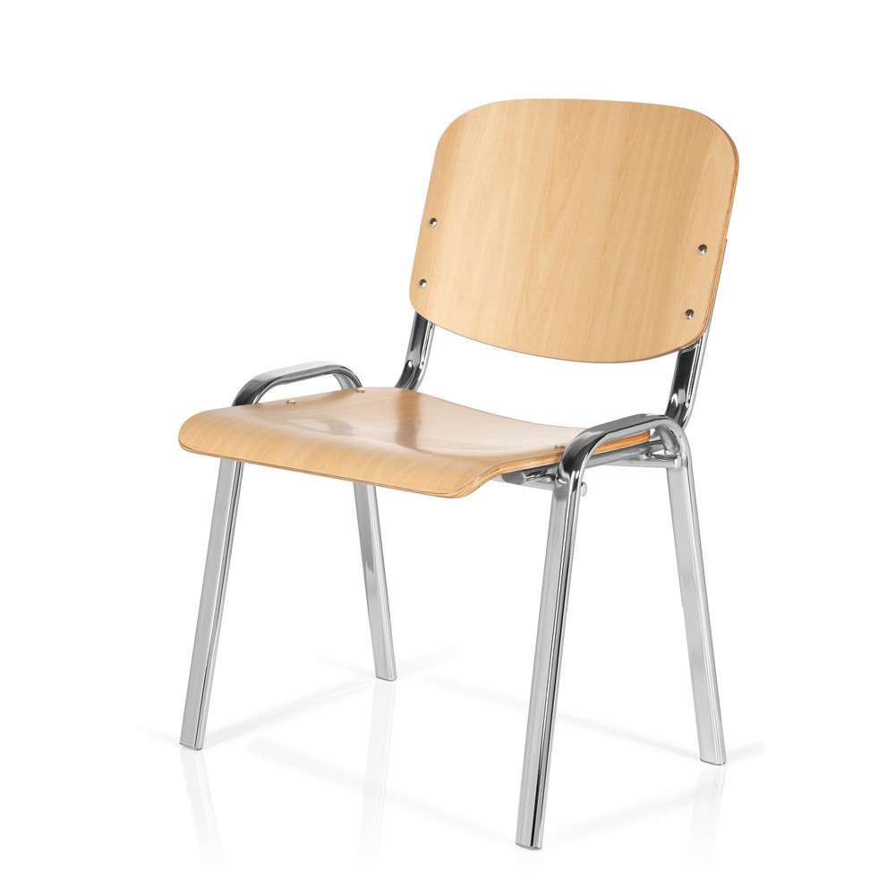 Productafbeelding nr. 10: Vergaderstoel / bezoekersstoel hjh OFFICE XT 600, chroom / beuk