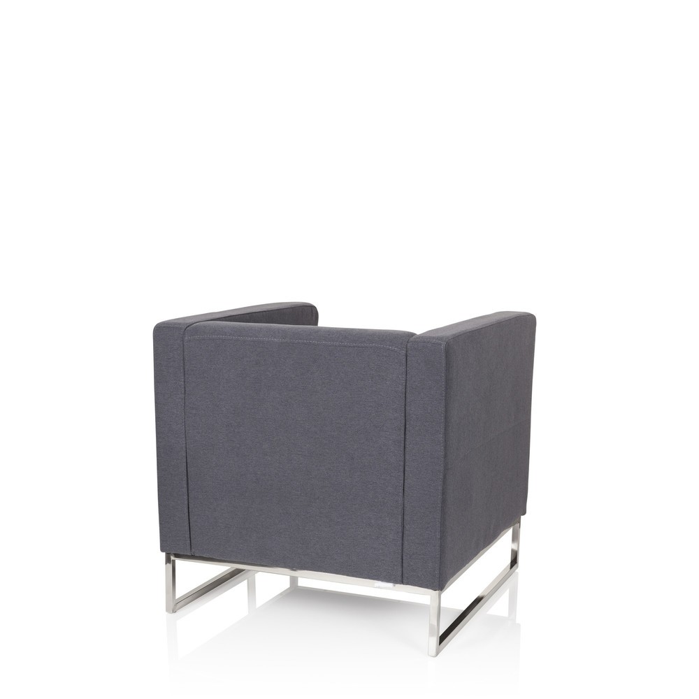 Productafbeelding nr. 6: Loungezetel hjh OFFICE BARBADOS frame roestvrij staal stof, 1-zits, donkergrijs