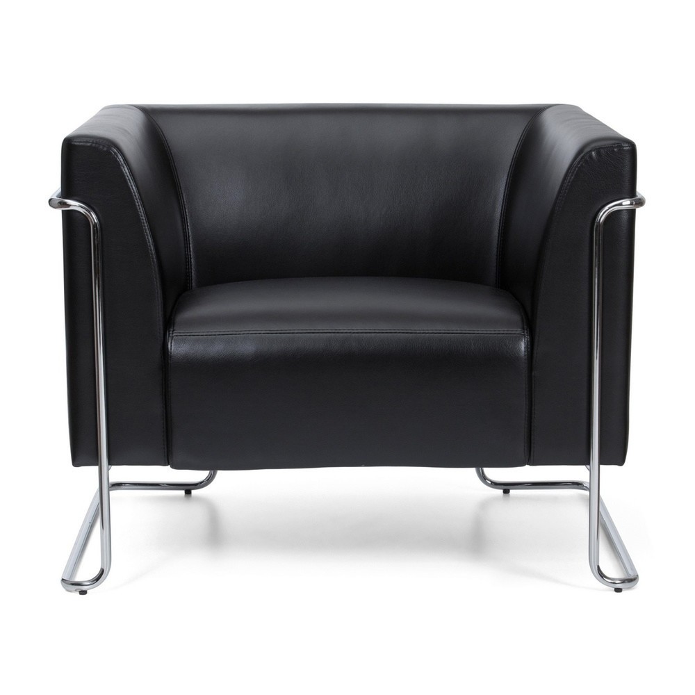 Productafbeelding nr. 1: Loungezetel hjh OFFICE CURACAO kunstleer, 1-zits, zwart