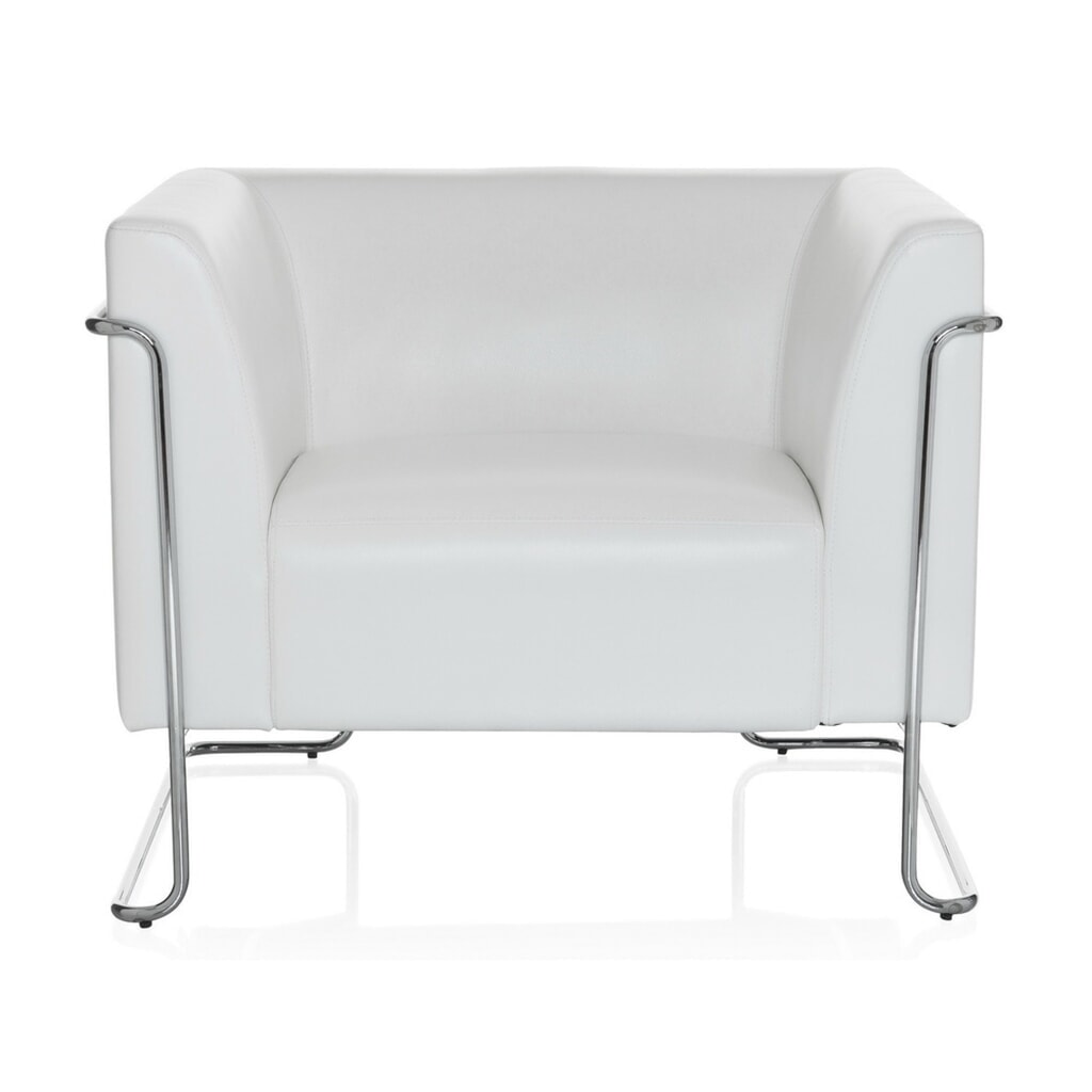 Loungezetel hjh OFFICE CURACAO kunstleer, 1-zits, wit Product afbeelding: Loungezetel hjh OFFICE CURACAO kunstleer, 1-zits, wit