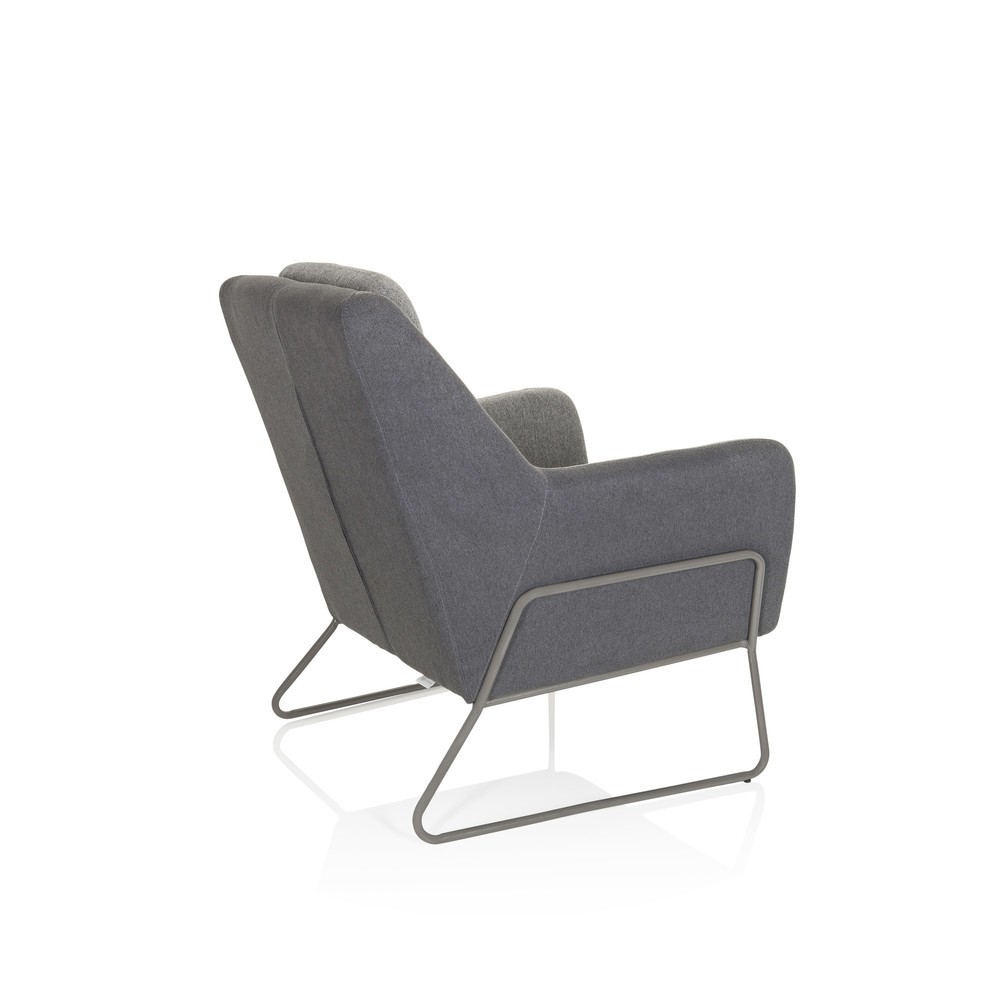 Productafbeelding nr. 8: Loungezetel hjh OFFICE LAGUN slede onderstel, 1-zits, lichtgrijs / donkergrijs