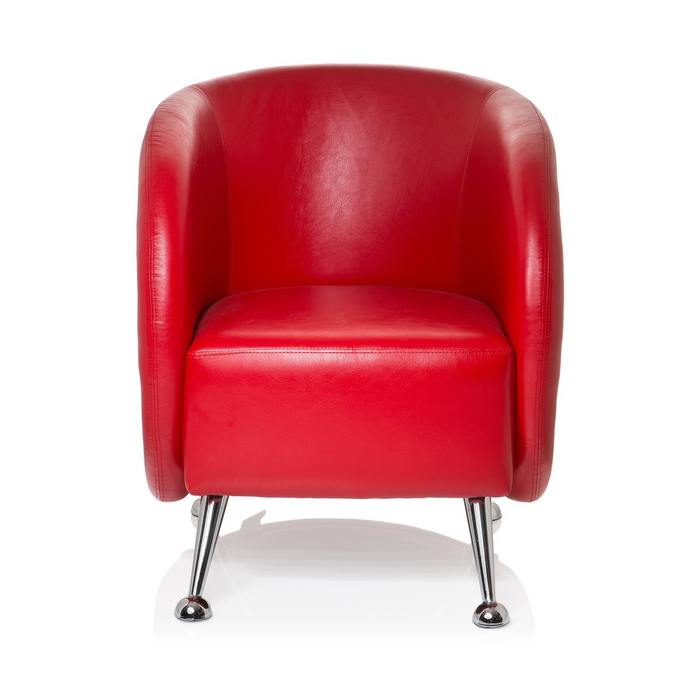 Product afbeelding: Loungezetel / clubzetel hjh OFFICE ST. LUCIA kunstleer, rood