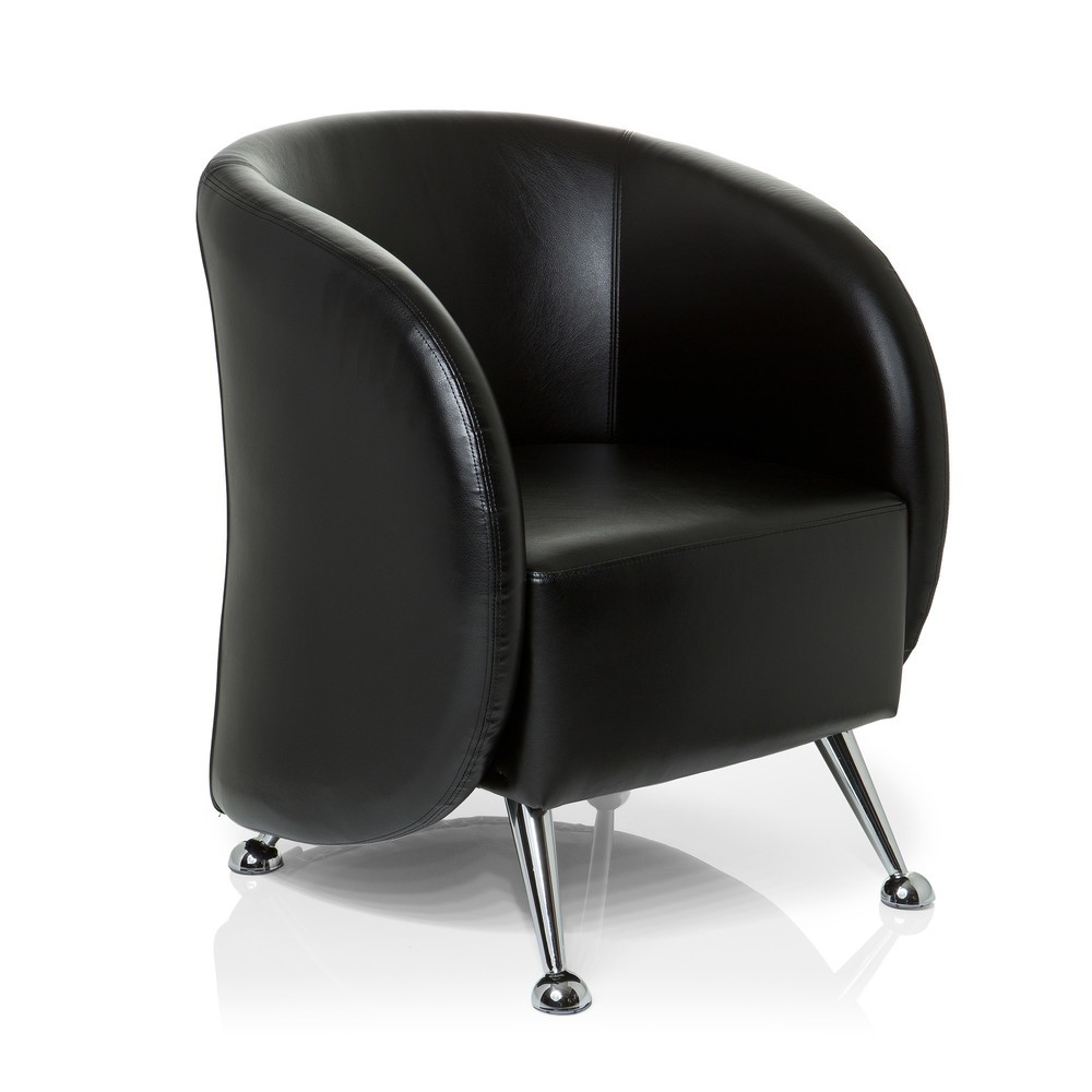 Productafbeelding nr. 2: Loungezetel / clubzetel hjh OFFICE ST. LUCIA kunstleer, zwart