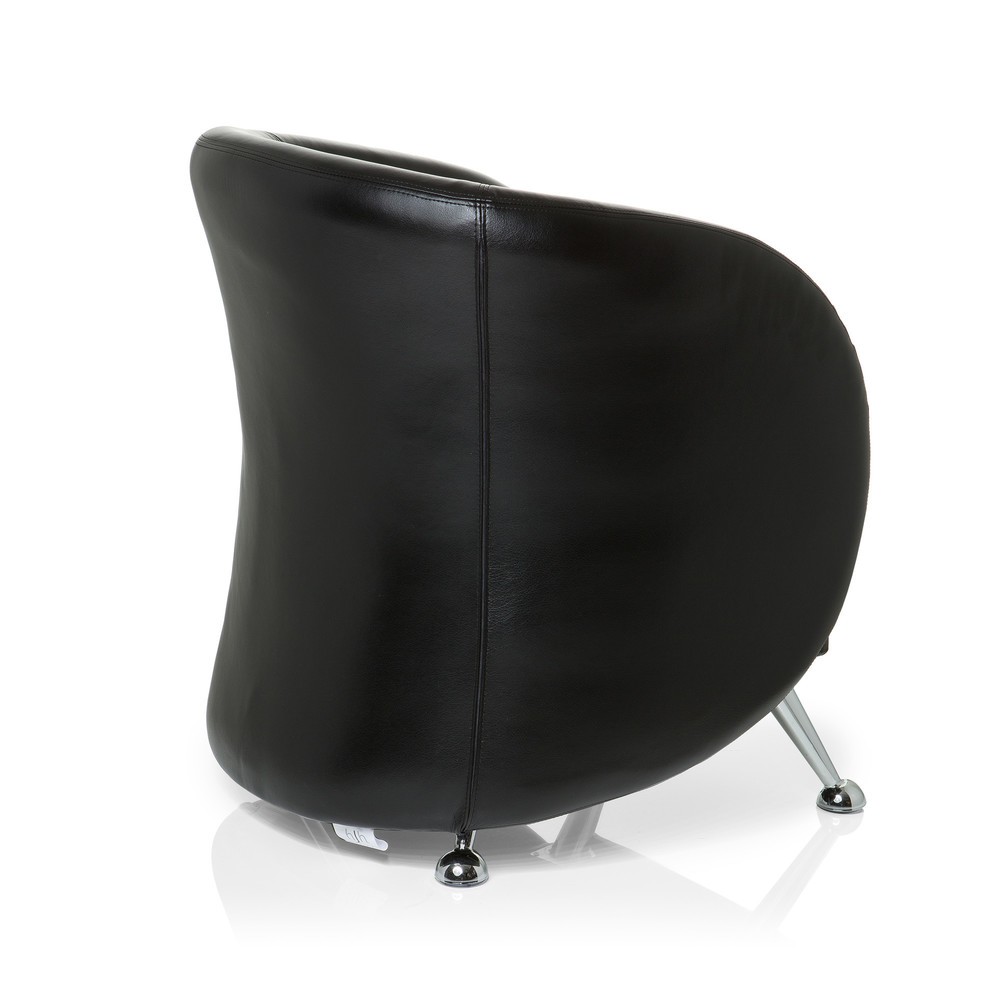 Productafbeelding nr. 4: Loungezetel / clubzetel hjh OFFICE ST. LUCIA kunstleer, zwart