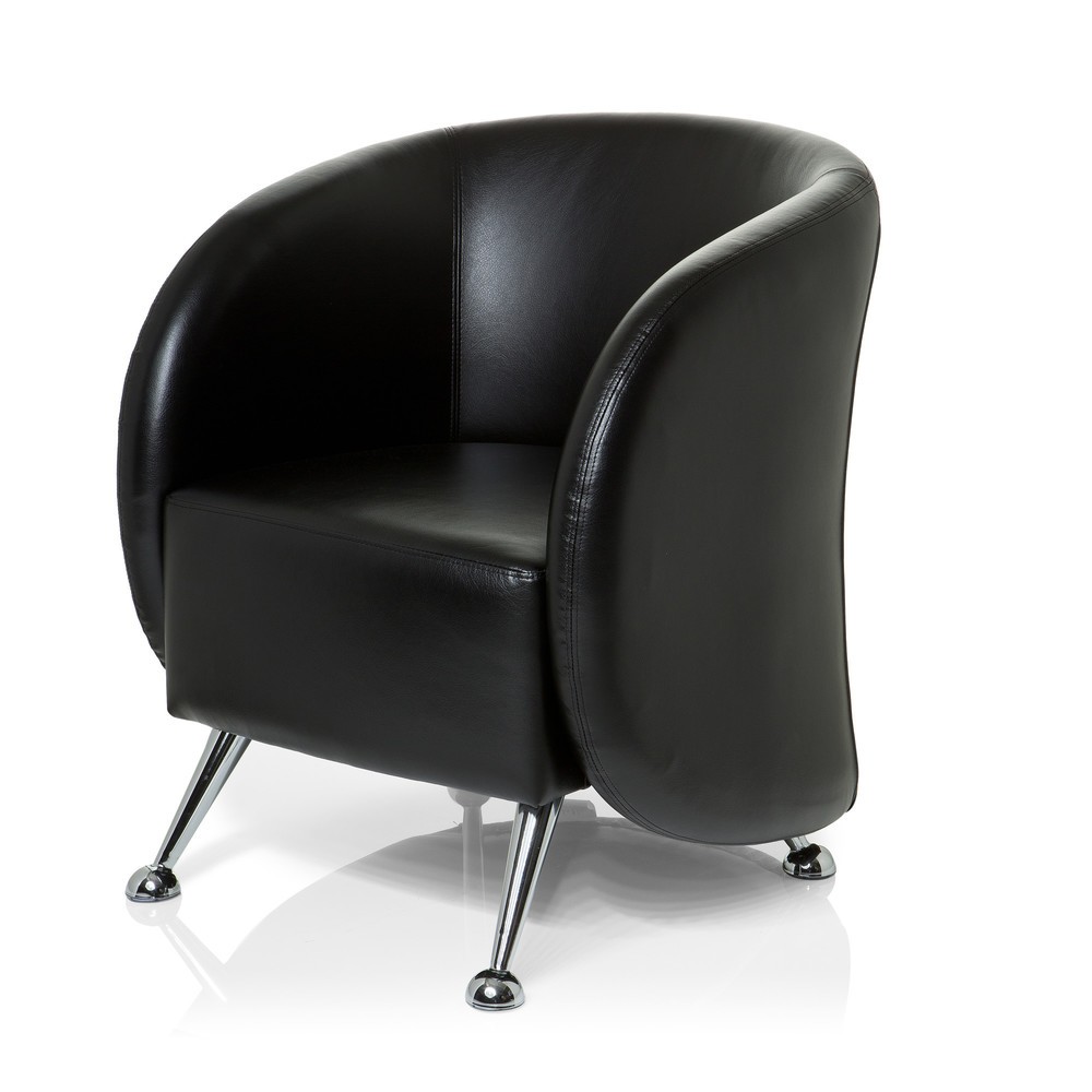 Productafbeelding nr. 9: Loungezetel / clubzetel hjh OFFICE ST. LUCIA kunstleer, zwart