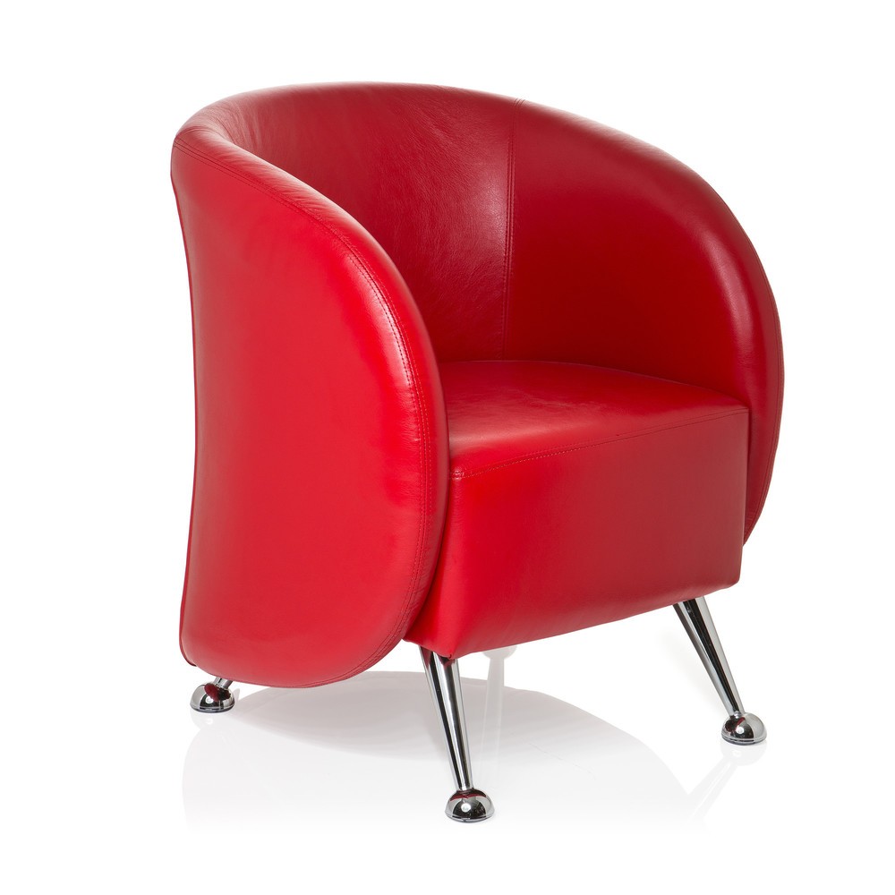 Productafbeelding nr. 3: Loungezetel / clubzetel hjh OFFICE ST. LUCIA kunstleer, rood