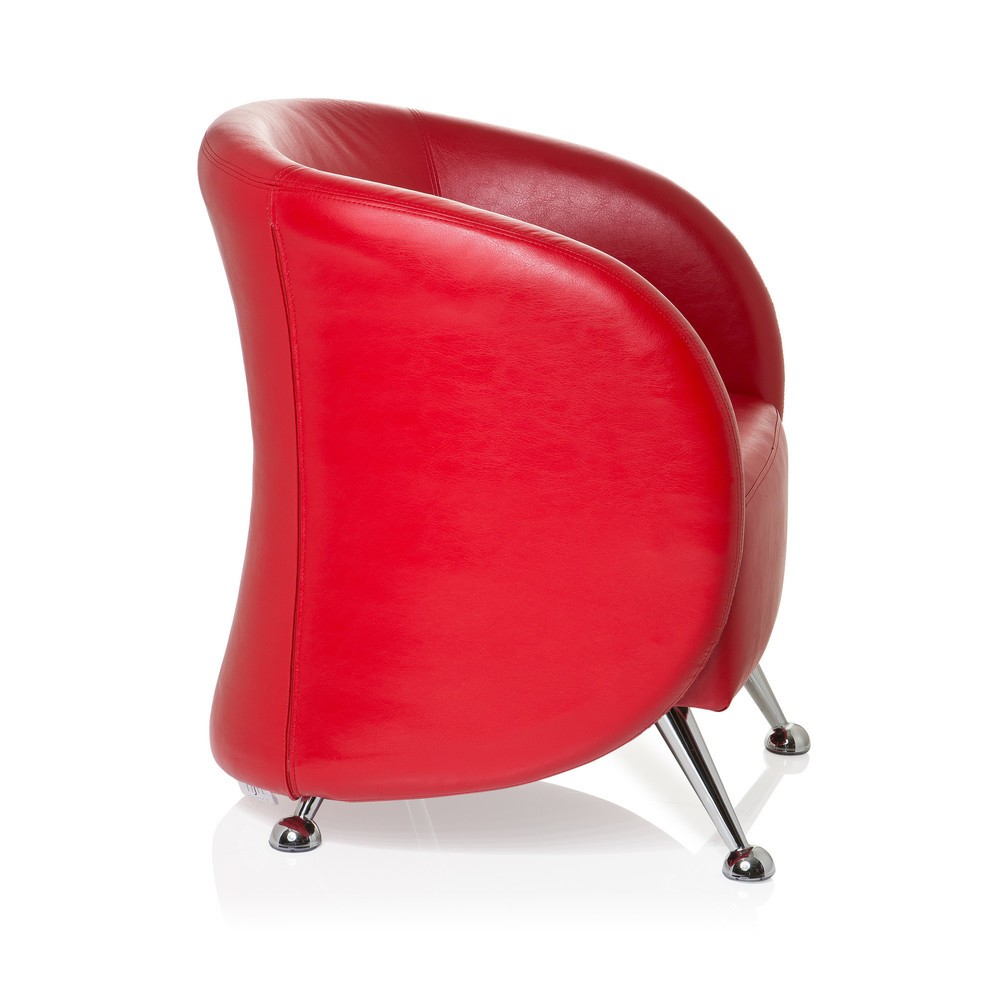Productafbeelding nr. 4: Loungezetel / clubzetel hjh OFFICE ST. LUCIA kunstleer, rood