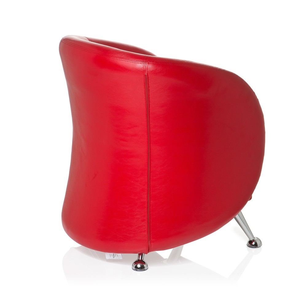 Productafbeelding nr. 5: Loungezetel / clubzetel hjh OFFICE ST. LUCIA kunstleer, rood