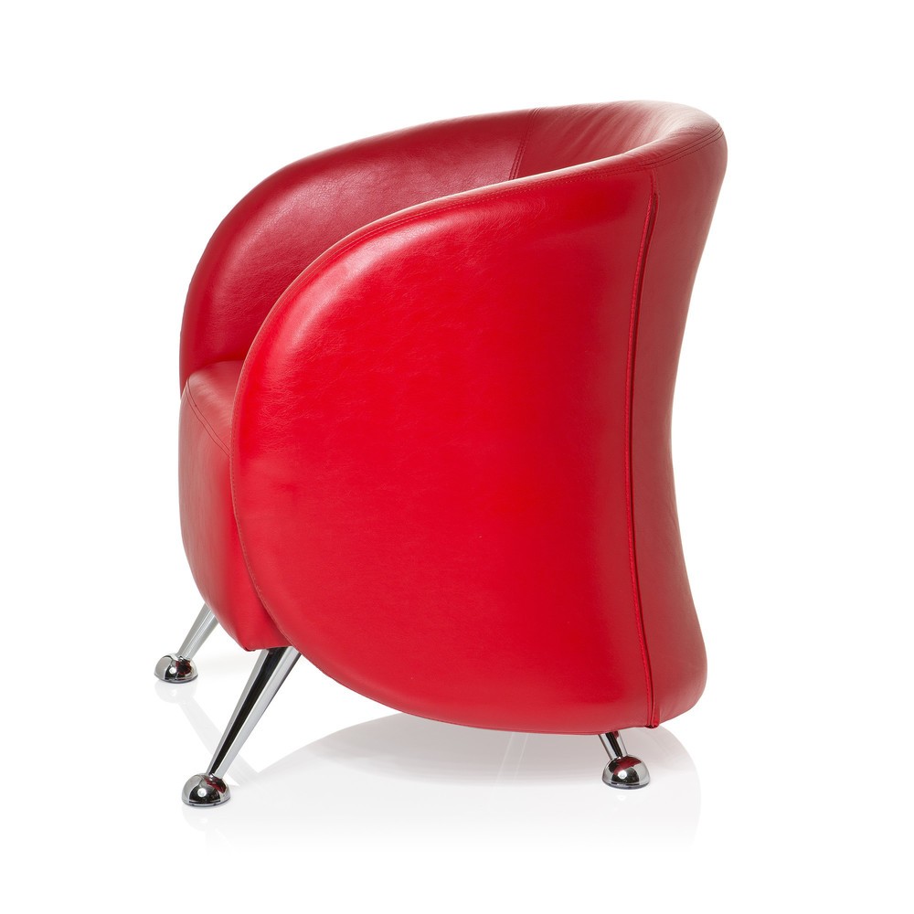 Productafbeelding nr. 9: Loungezetel / clubzetel hjh OFFICE ST. LUCIA kunstleer, rood