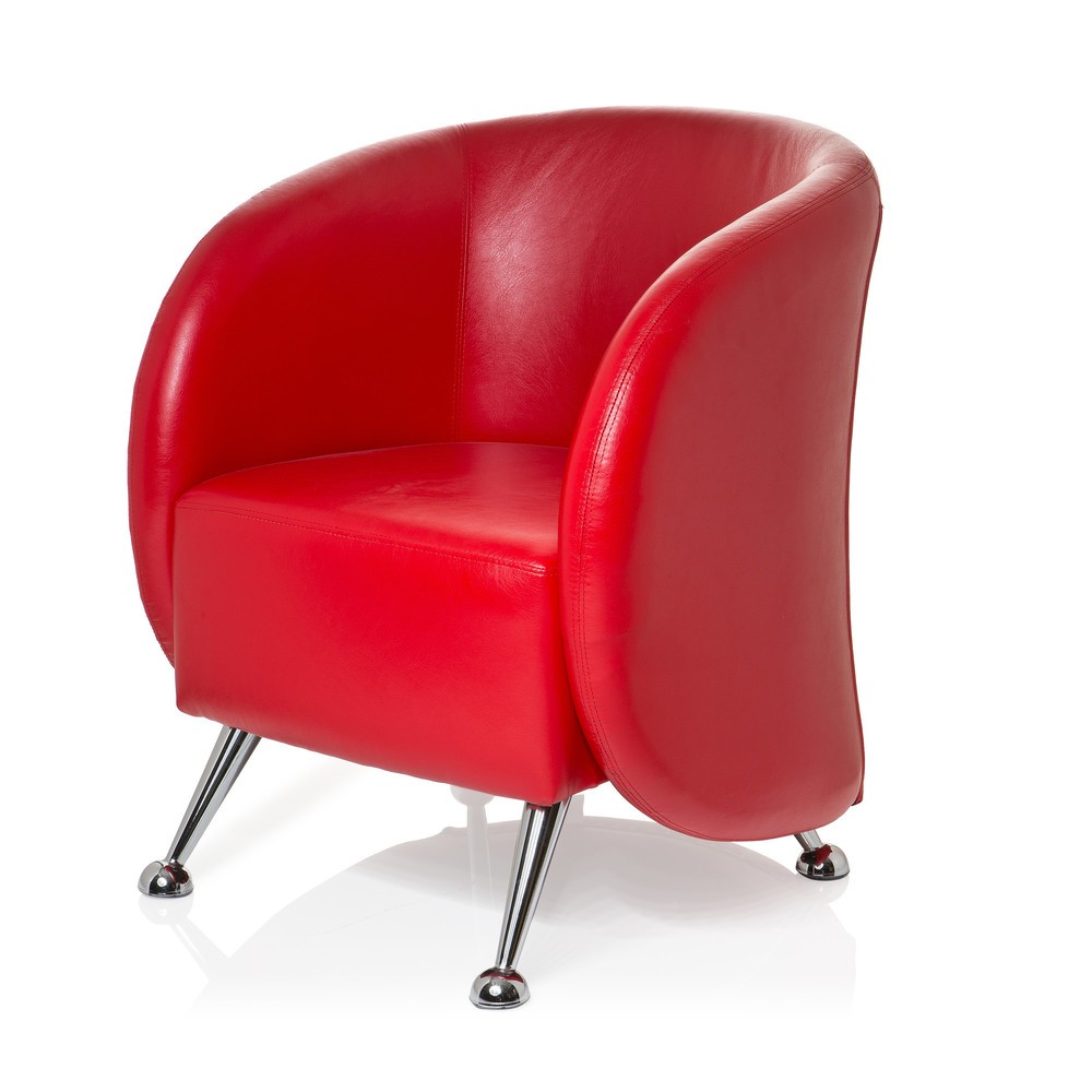 Productafbeelding nr. 10: Loungezetel / clubzetel hjh OFFICE ST. LUCIA kunstleer, rood