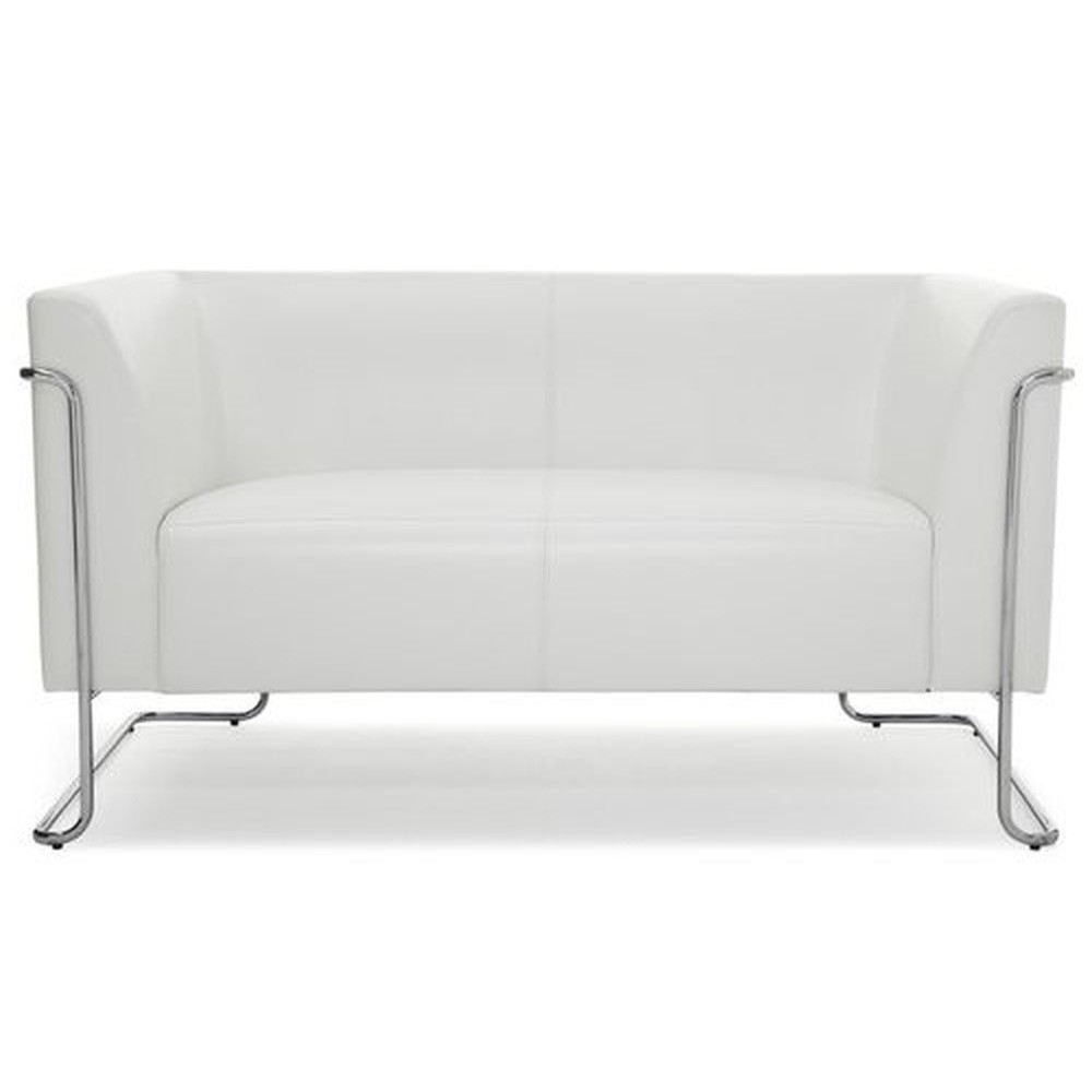 Productafbeelding nr. 1: Loungebank hjh OFFICE CURACAO kunstleer, 2-zits, wit