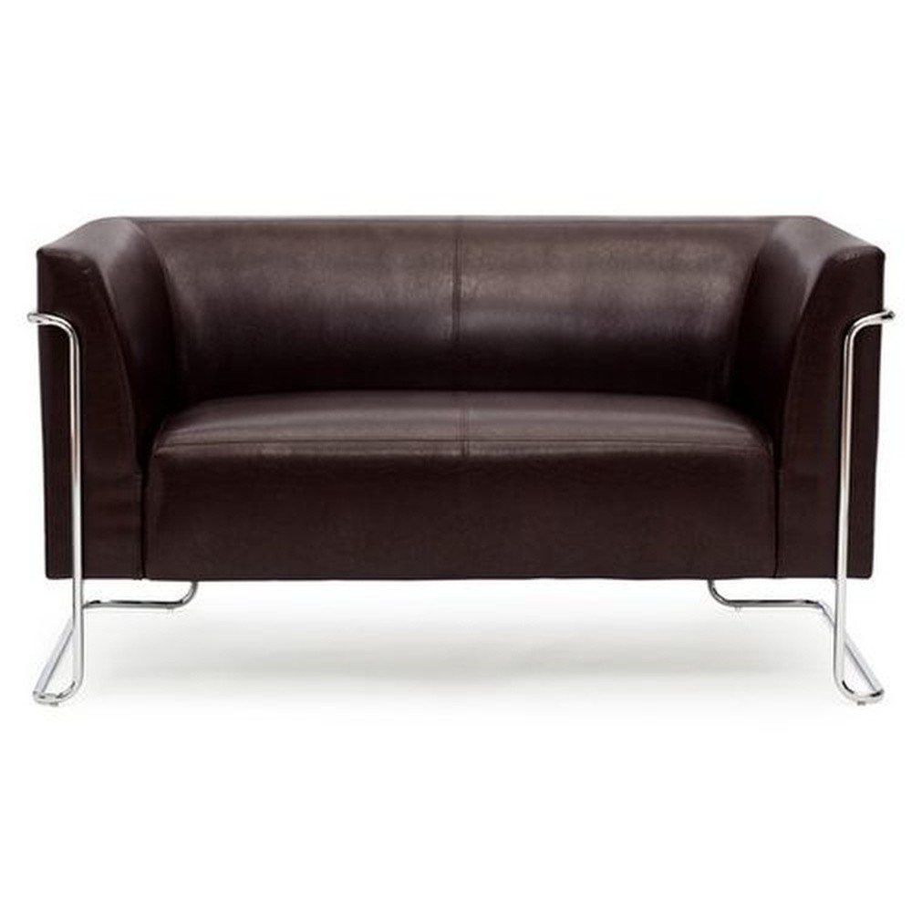 Productafbeelding nr. 1: Loungebank hjh OFFICE CURACAO kunstleer, 2-zits, bruin