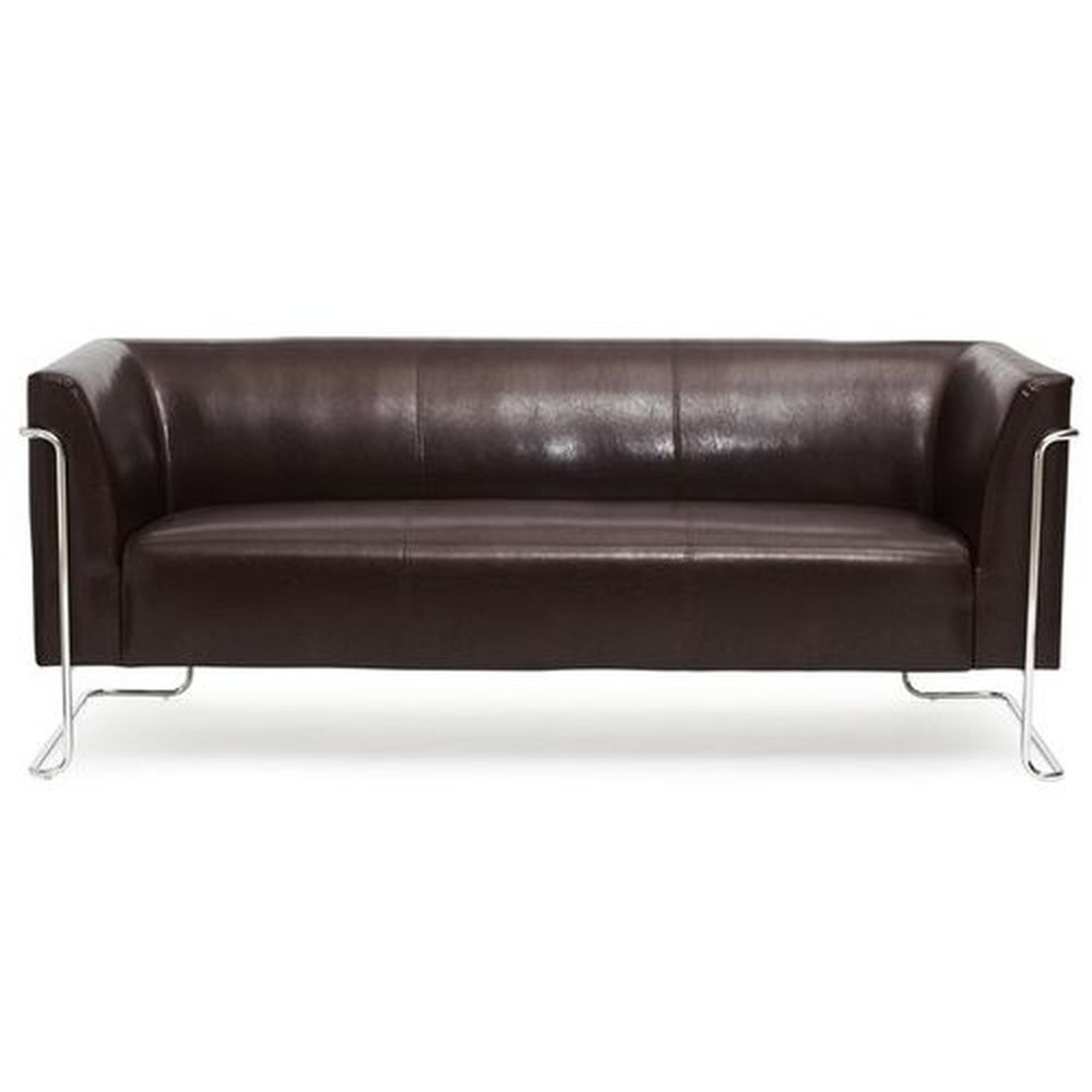 Productafbeelding nr. 1: Loungebank hjh OFFICE CURACAO kunstleer, 3-zits, bruin