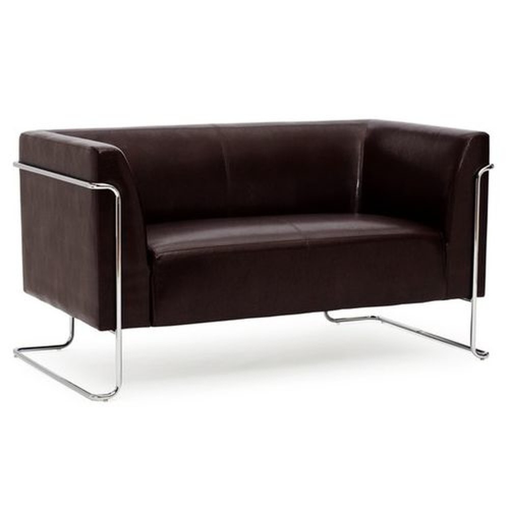 Productafbeelding nr. 3: Loungebank hjh OFFICE CURACAO kunstleer, 2-zits, bruin