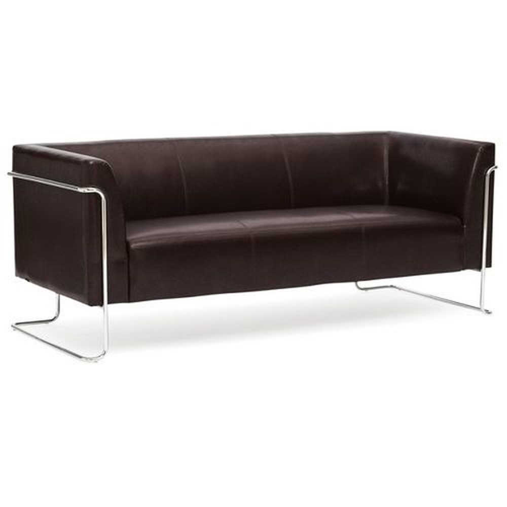Productafbeelding nr. 3: Loungebank hjh OFFICE CURACAO kunstleer, 3-zits, bruin