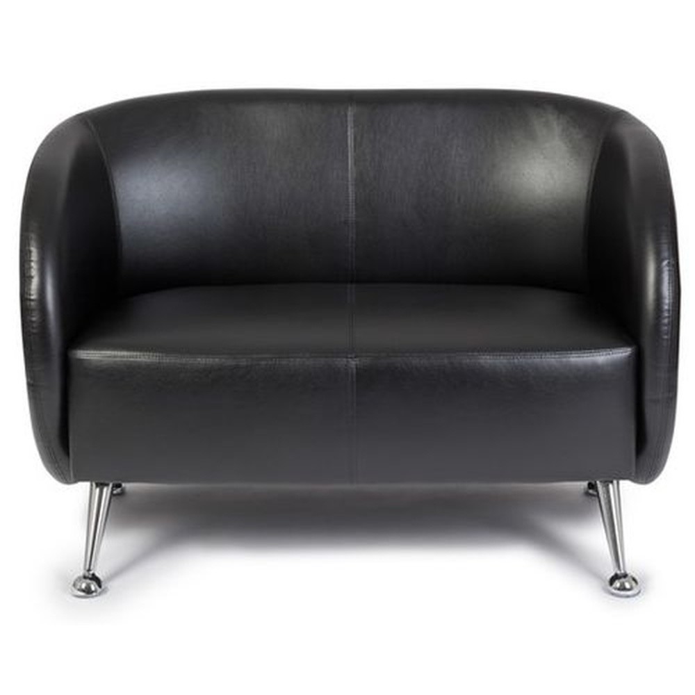 Productafbeelding nr. 1: Loungebank / clubsofa hjh OFFICE ST. LUCIA kunstleer, 2-zits, zwart