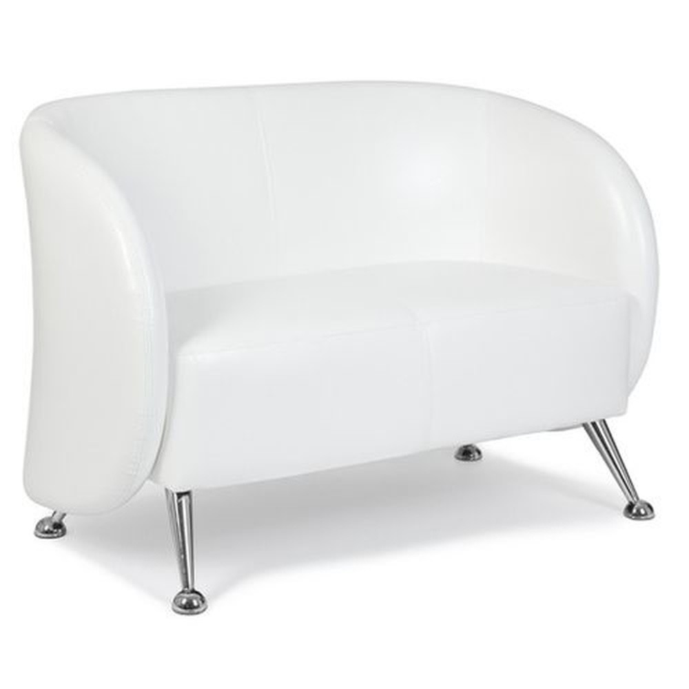 Productafbeelding nr. 2: Loungebank / clubsofa hjh OFFICE ST. LUCIA kunstleer, 2-zits, wit