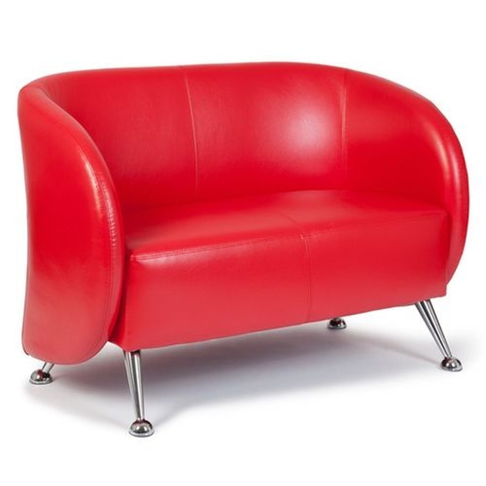 Productafbeelding nr. 3: Loungebank / clubsofa hjh OFFICE ST. LUCIA kunstleer, 2-zits, rood