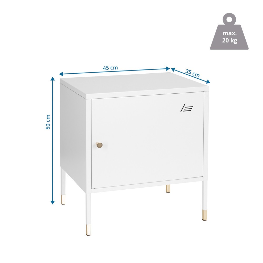 Productafbeelding nr. 5: Metalen kast / onderbouwwerkbank hjh OFFICE UMEO metaal, wit