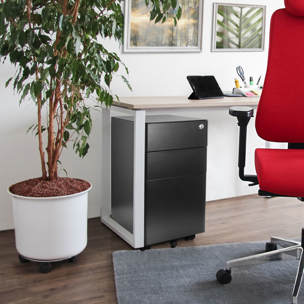 Productafbeelding nr. 2: Ladekast op wielen hjh OFFICE COLOR I metaal, zwart