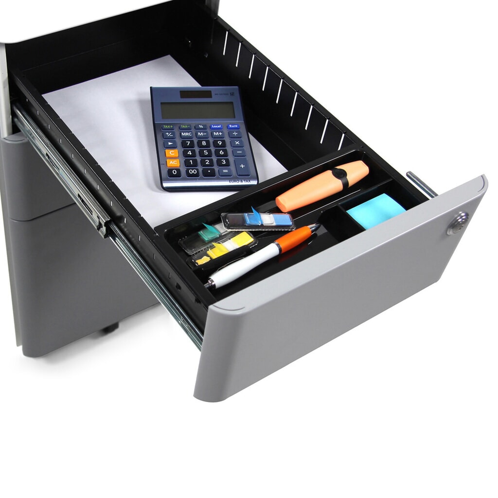 Productafbeelding nr. 4: Ladekast op wielen hjh OFFICE COLOR I metaal, wit / grijs