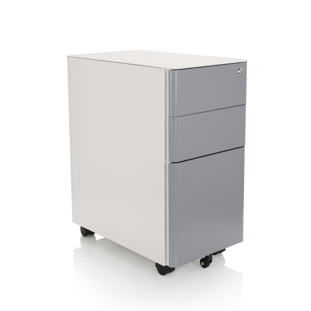 Productafbeelding nr. 7: Ladekast op wielen hjh OFFICE COLOR I metaal, wit / grijs