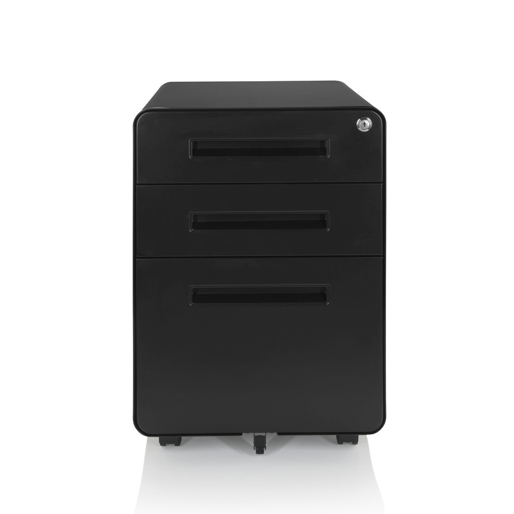 Product afbeelding: Ladekast op wielen hjh OFFICE COLOR PLUS I metaal, zwart