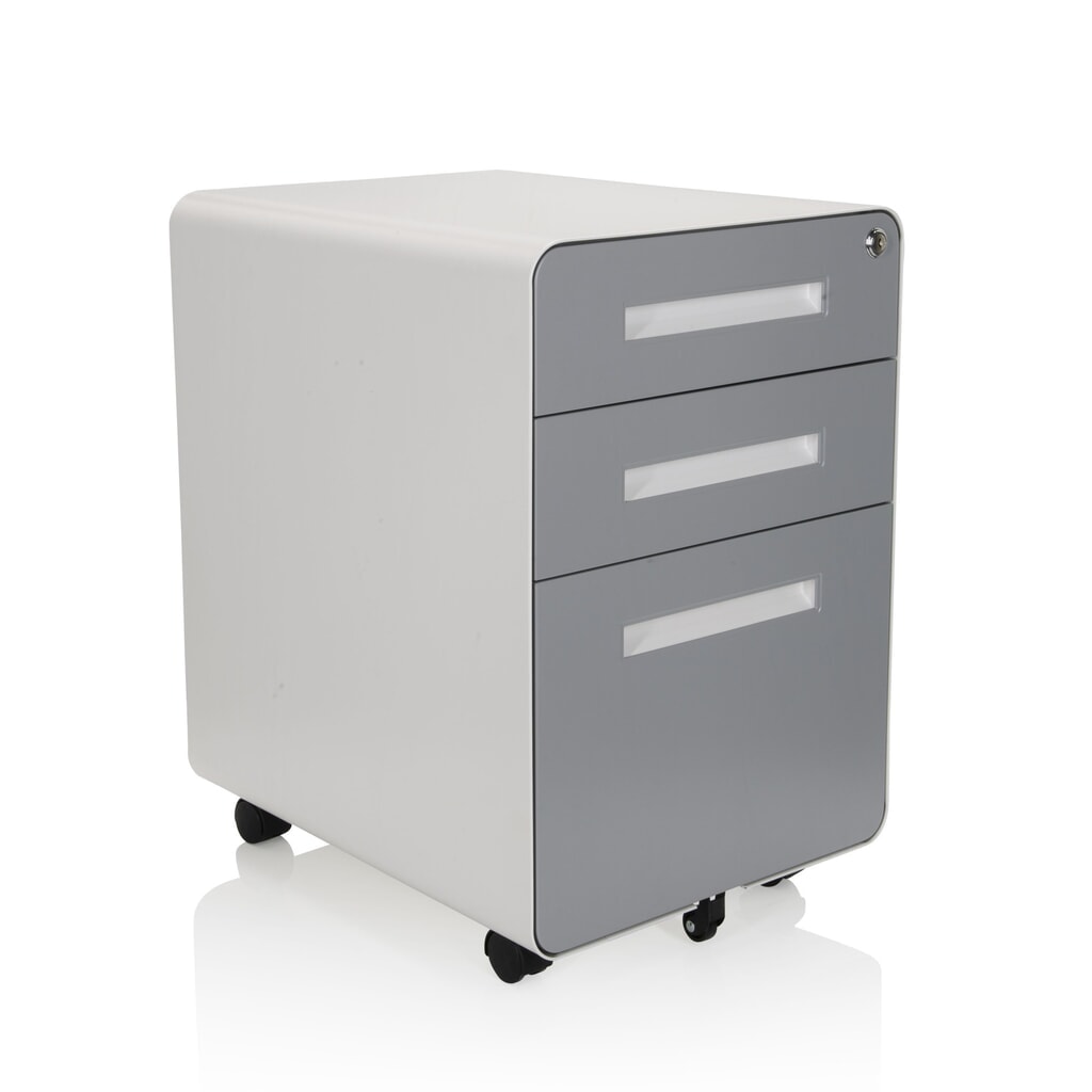 Productafbeelding nr. 8: Ladekast op wielen hjh OFFICE COLOR PLUS I metaal, wit / grijs