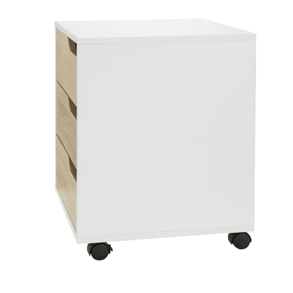 Productafbeelding nr. 10: Ladekast op wielen hjh OFFICE ORGANISER I, eik licht / wit