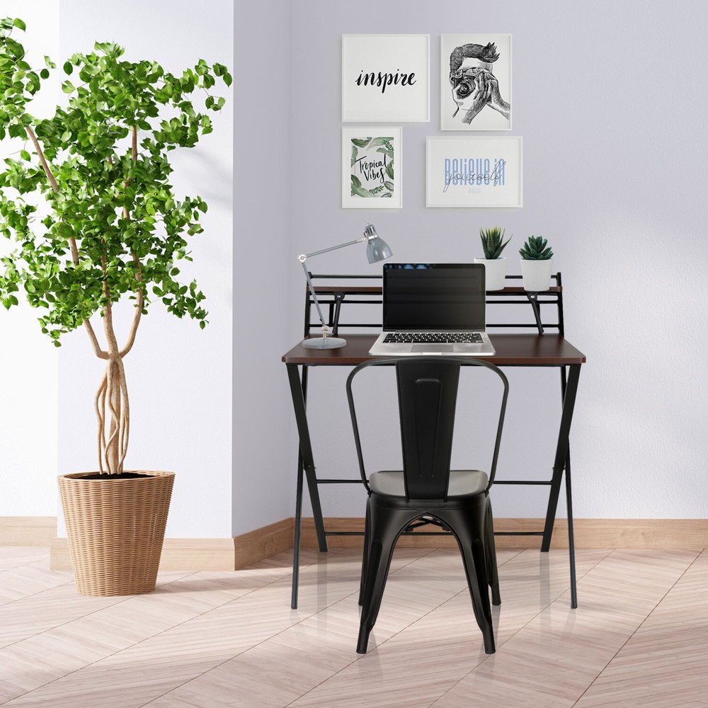 Productafbeelding nr. 6: Bureau / werktafel hjh OFFICE EASY CLAP 92 x 84, walnoot / zwart