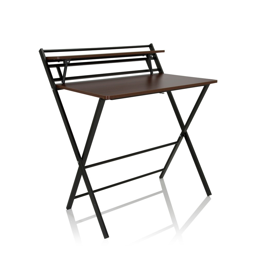 Productafbeelding nr. 10: Bureau / werktafel hjh OFFICE EASY CLAP 92 x 84, walnoot / zwart