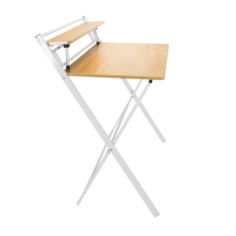Productafbeelding nr. 8: Bureau / werktafel hjh OFFICE EASY CLAP 92 x 84, beuk licht / wit