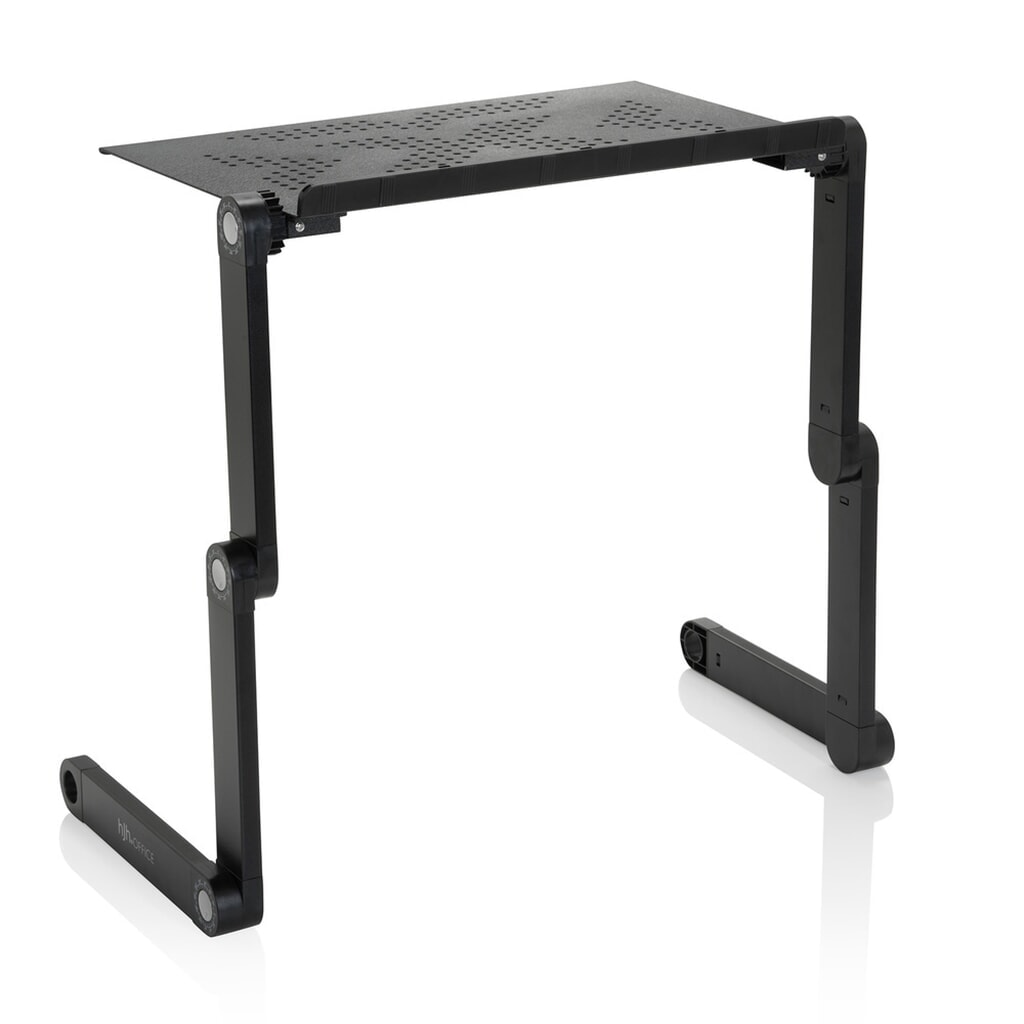 Zit-sta bureau-opzetstuk hjh OFFICE VM-SA II klapbaar aluminium, zwart Productafbeelding nr. 2: Zit-sta bureau-opzetstuk hjh OFFICE VM-SA II klapbaar aluminium, zwart