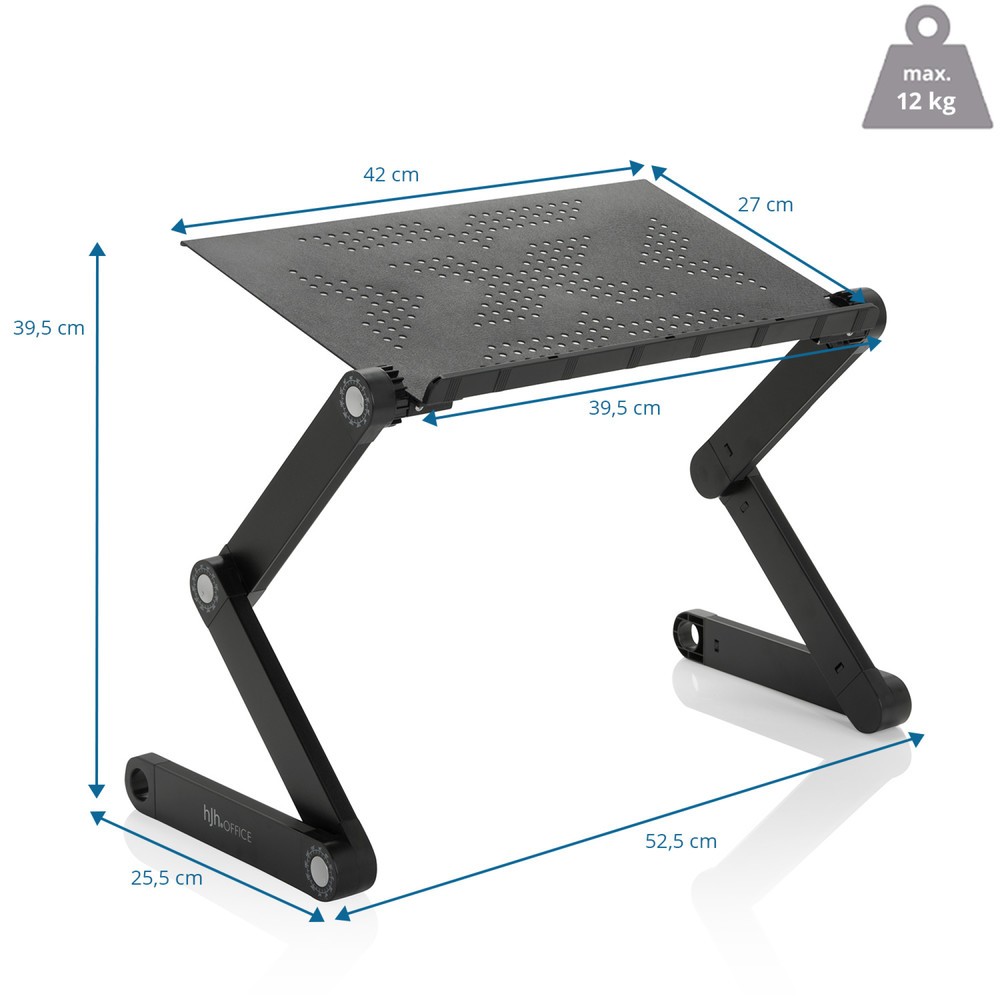 Productafbeelding nr. 5: Zit-sta bureau-opzetstuk hjh OFFICE VM-SA II klapbaar aluminium, zwart