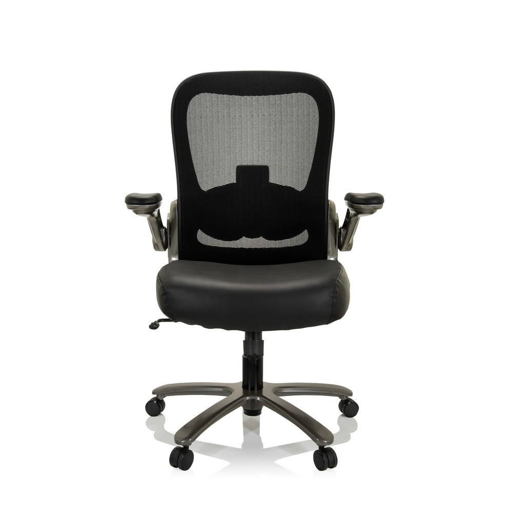 Product afbeelding: Zwaarlaststoel / bureaustoel hjh OFFICE INSTRUCTOR T I Titan XXL netstof / leer, zwart