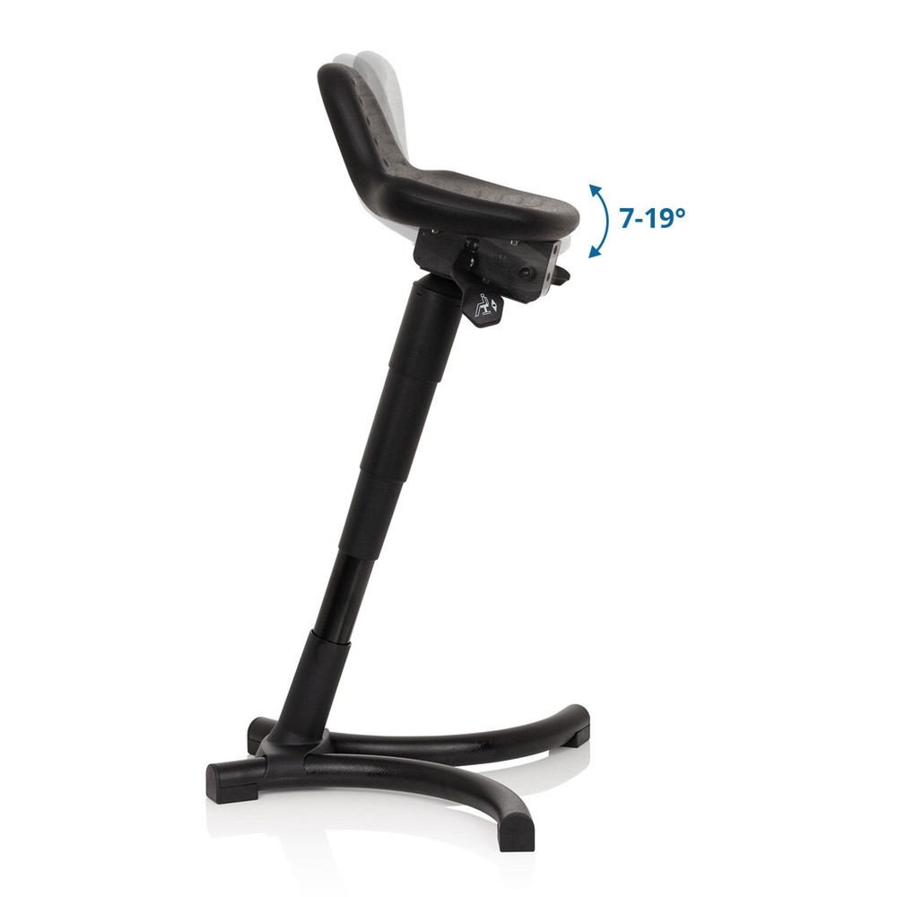Productafbeelding nr. 4: Stahulp / werkstoel hjh OFFICE TOP WORK 34 PU schuim, metalen frame, zwart