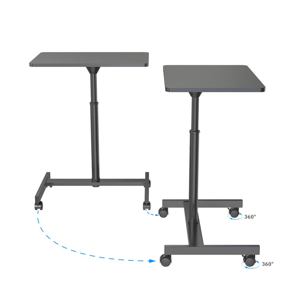 Productafbeelding nr. 4: Statafel / laptopstandaard OFFICE STAND VM-SU met gasdrukveer & wielen, zwart