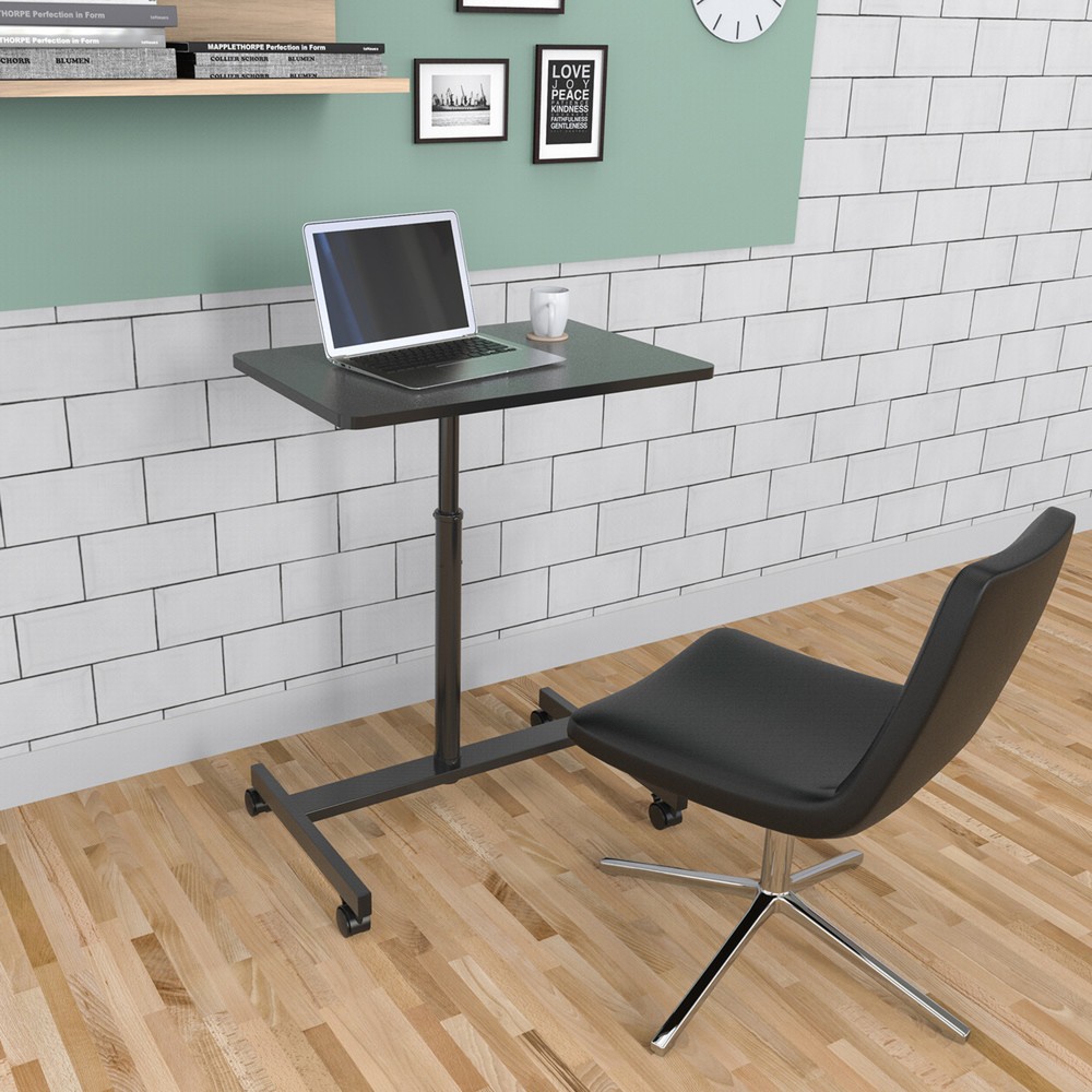 Productafbeelding nr. 6: Statafel / laptopstandaard OFFICE STAND VM-SU met gasdrukveer & wielen, zwart