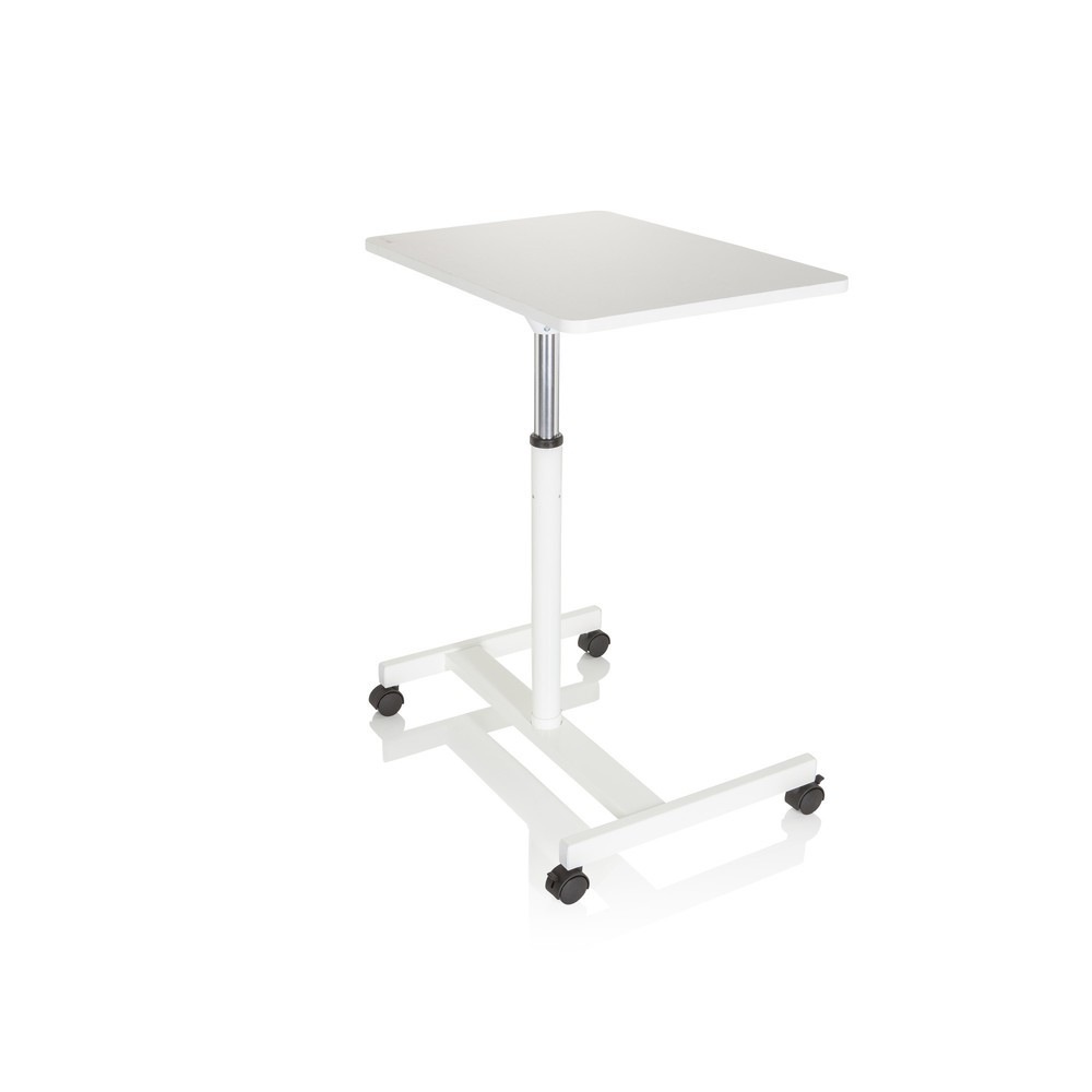 Productafbeelding nr. 9: Statafel / laptopstandaard OFFICE STAND VM-SU met gasdrukveer & wielen, wit