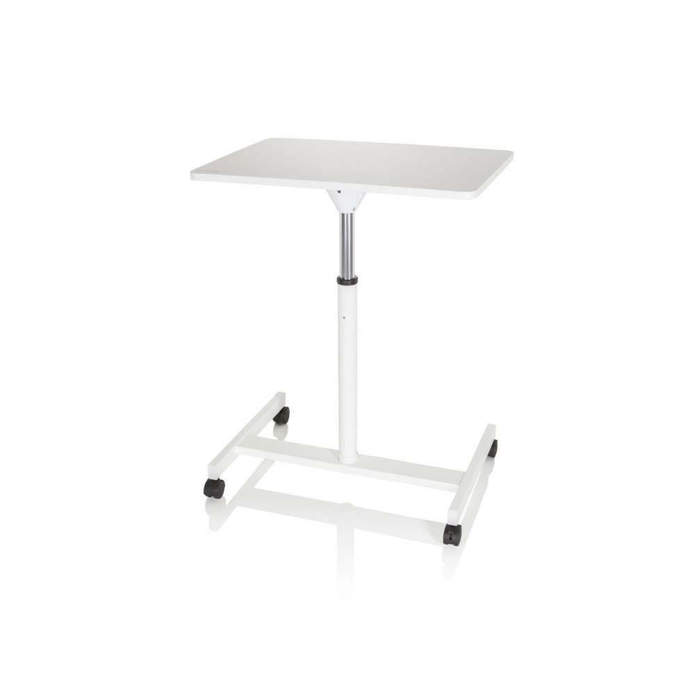 Productafbeelding nr. 10: Statafel / laptopstandaard OFFICE STAND VM-SU met gasdrukveer & wielen, wit