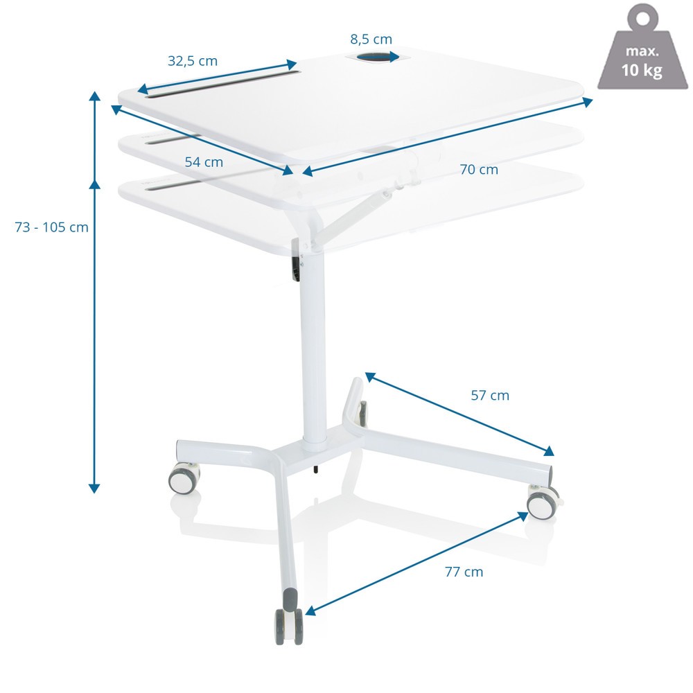 Productafbeelding nr. 5: Zit- / statafel hjh OFFICE STAND VM-SU I, wit