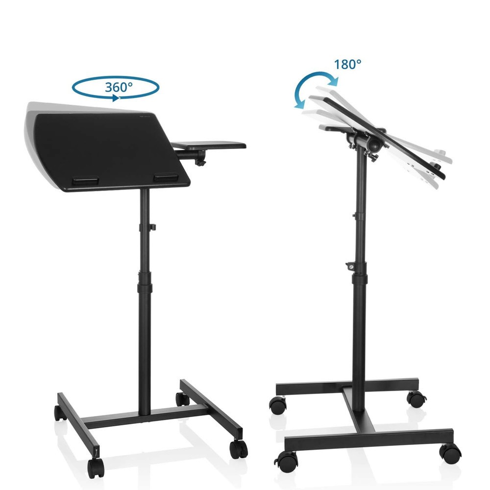 Productafbeelding nr. 3: Statafel / laptopstandaard met wielen hjh OFFICE VM-SL, zwart