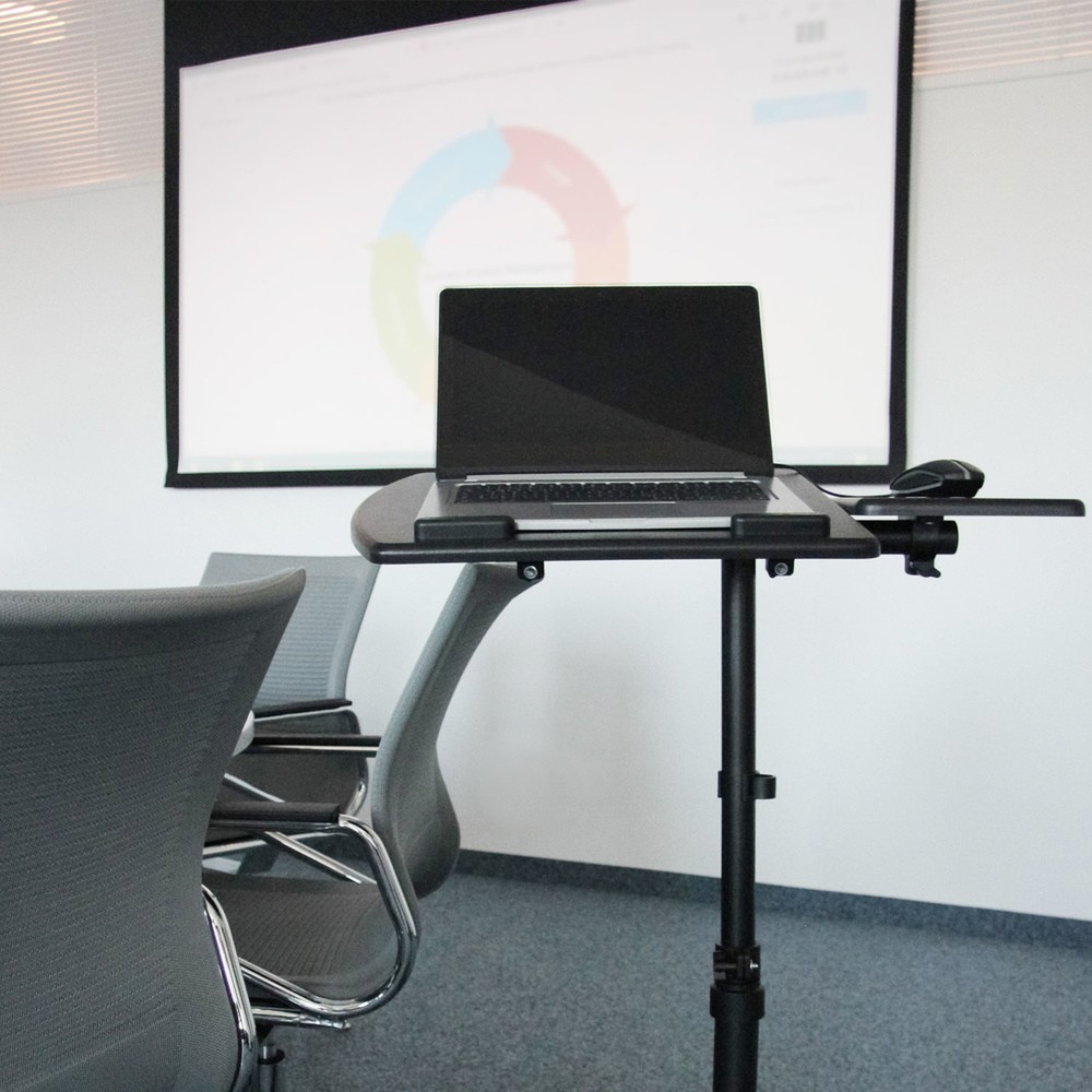 Productafbeelding nr. 5: Statafel / laptopstandaard met wielen hjh OFFICE VM-SL, zwart