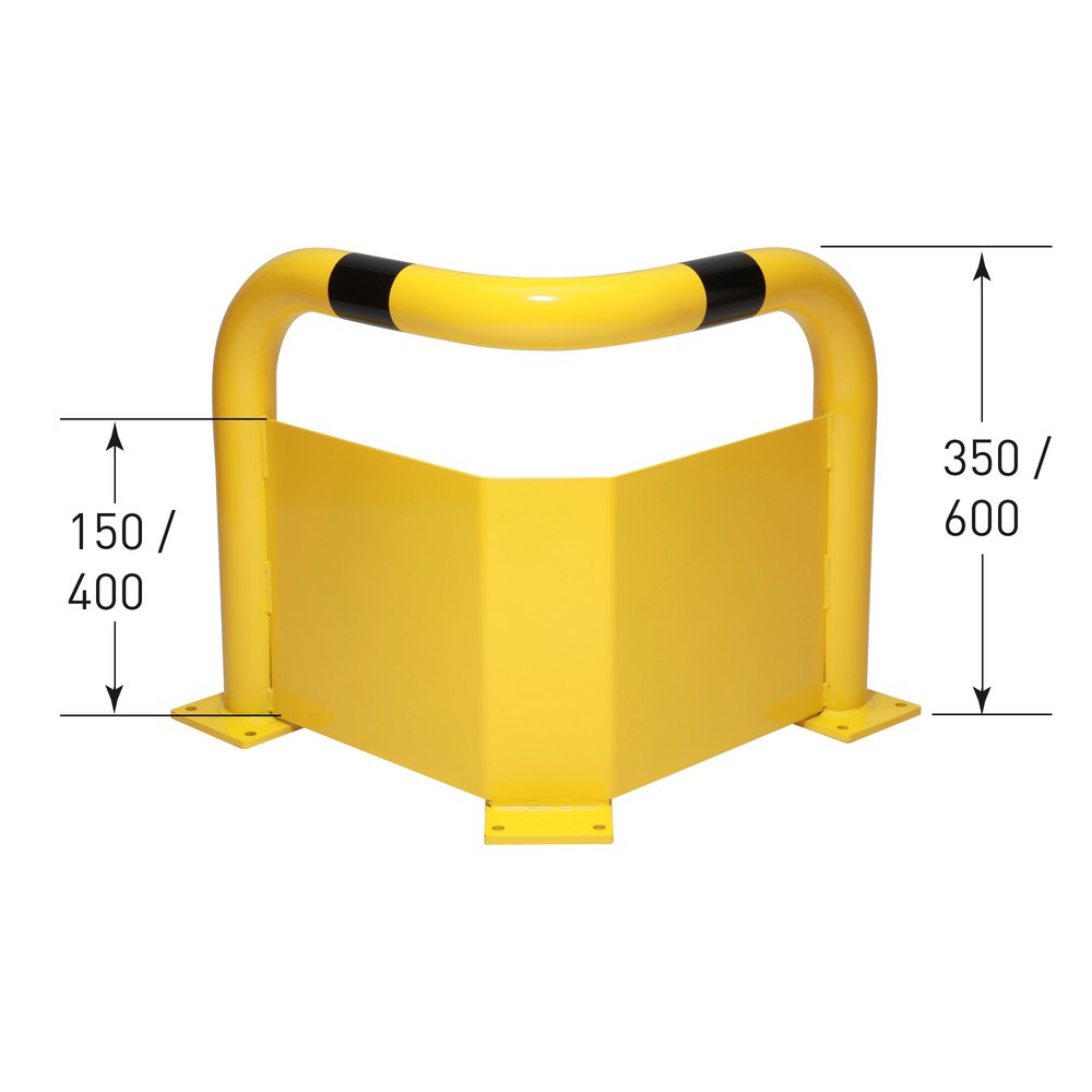 Productafbeelding nr. 3: Hoekbescherming met onderrijdbeveiliging, binnen, hxb 600 x 600 mm
