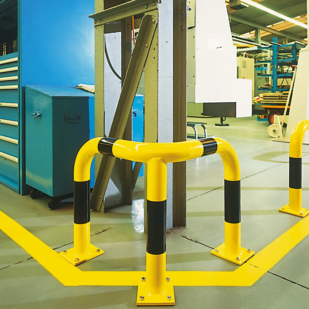 Hoekbeschermingsbeugel voor gebruik binnen en buiten, thermisch verzinkt, hoogte 350 mm Product afbeelding: Hoekbeschermingsbeugel voor gebruik binnen en buiten, thermisch verzinkt, hoogte 350 mm